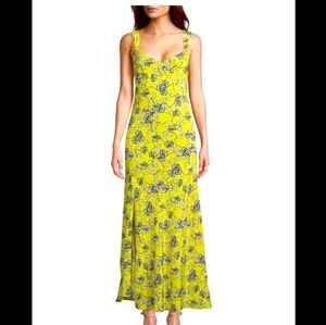 Floral Yellow Maxi Dress